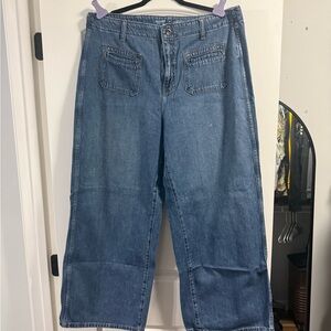 Old Navy Blue Flare & Wide Leg Jeans